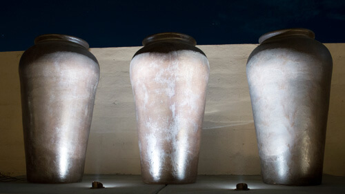 Large uplit vases